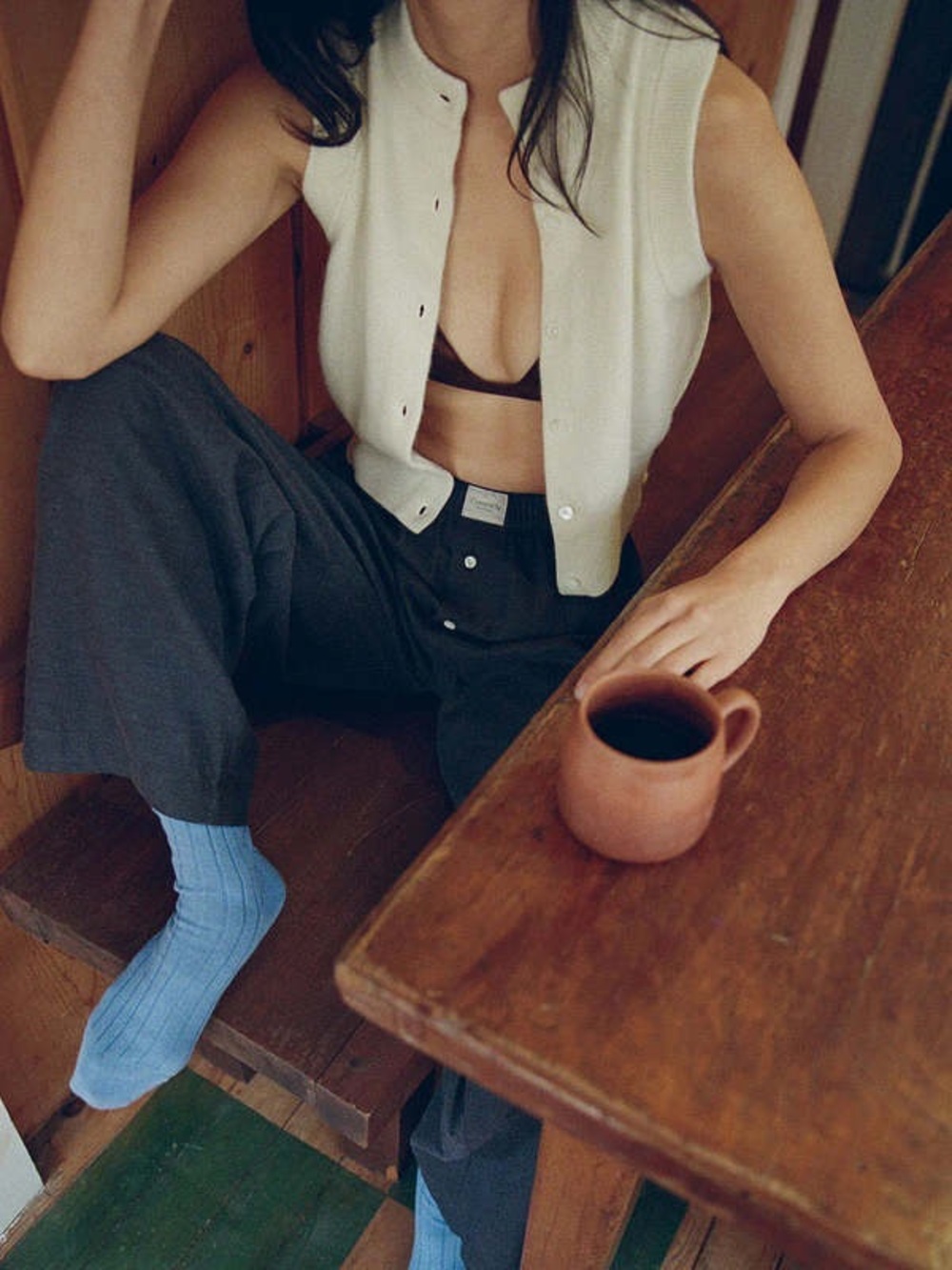 Comme Si Cotton La Boxer Alta Pants